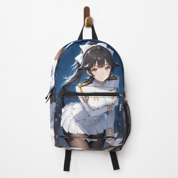 Item preview, Elegant Atago Azur Lane Anime Girl in White Naval Outfit designed and sold by thedarvills.