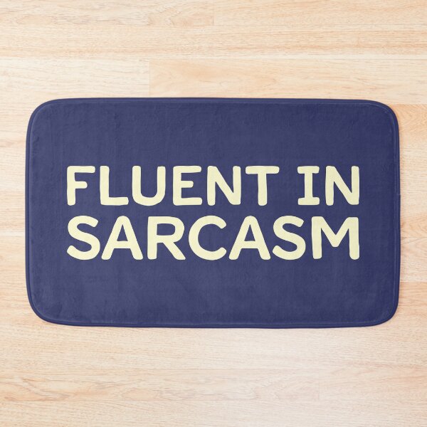Item preview, Fluent In Sarcasm - Cream designed and sold by sillyjess.