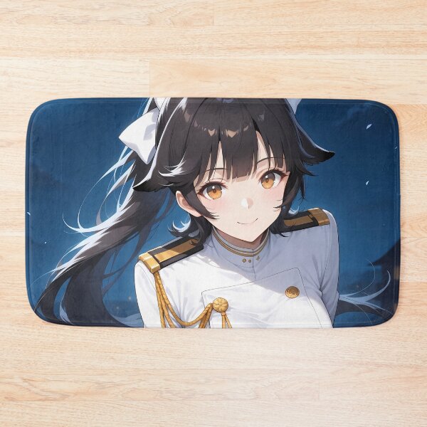 Artikelvorschau, Elegantes Atago Azur Lane Anime-Mädchen im weißen Marine-Outfit entworfen und verkauft von thedarvills.