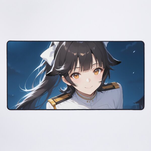 Artikelvorschau, Elegantes Atago Azur Lane Anime-Mädchen im weißen Marine-Outfit entworfen und verkauft von thedarvills.