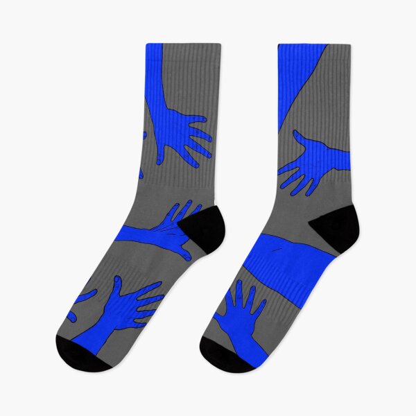 Item preview, Reaching for meaning Blue Hands designed and sold by pencilpodshop.