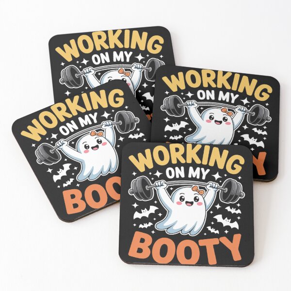 Item preview, Ghost Gym Exercise Working On My Booty Halloween Gym Costume  designed and sold by GGrizeldaRivas.