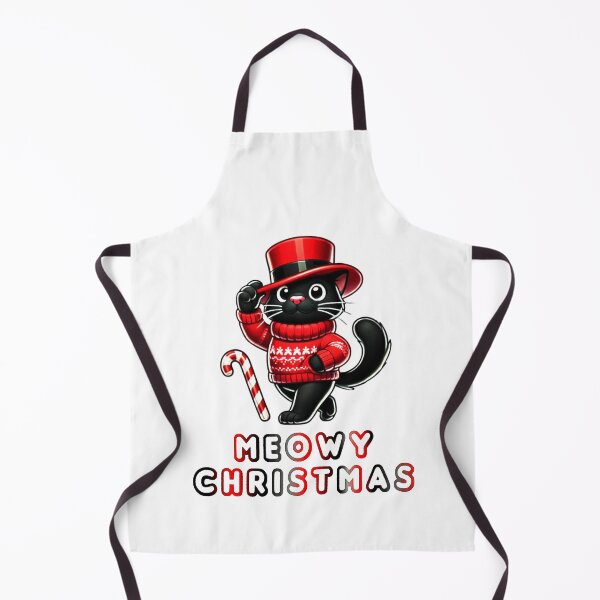 Item preview, Black Cat Christmas Santa Hat Funny Meowy Cats Lovers Matching Family designed and sold by Creat-Des.