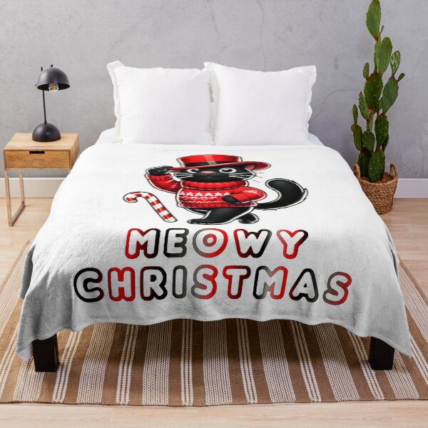Item preview, Black Cat Christmas Santa Hat Funny Meowy Cats Lovers Matching Family  designed and sold by Creat-Des.
