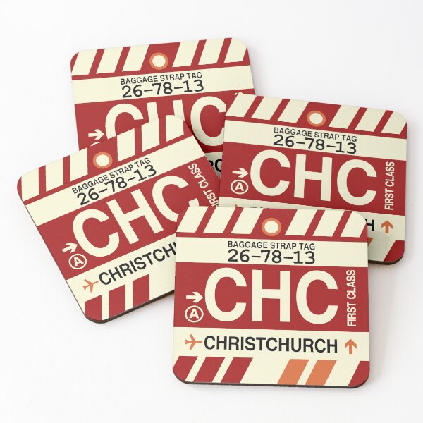 Item preview, CHC Christchurch • Airport Code Art • Jet Age Design designed and sold by YHMDesigns.