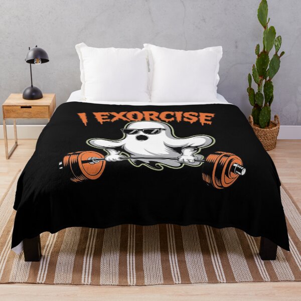 Item preview, ghost I exorcise gym exercise workout spooky Halloween 1  designed and sold by GGrizeldaRivas.
