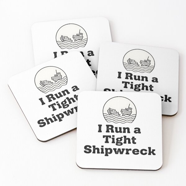 Item preview, I Run A Tight Shipwreck Minimalist designed and sold by Joyful-Park.