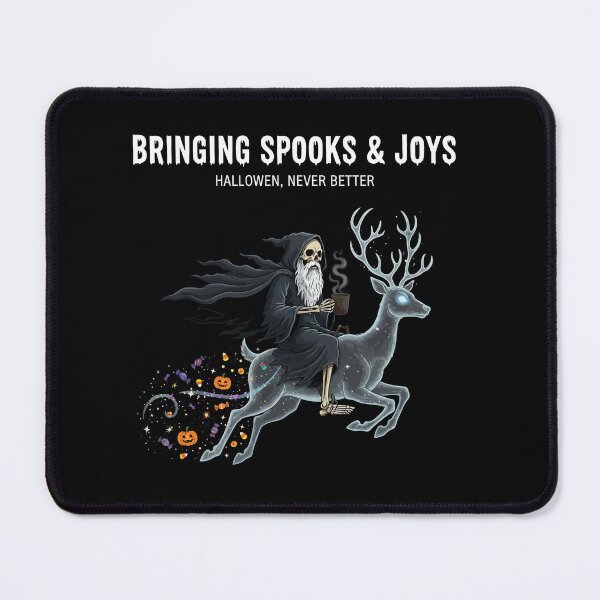Item preview, Bringing Spooks & Joys Skeleton Reindeer Ride designed and sold by BANKACEM.STORE.