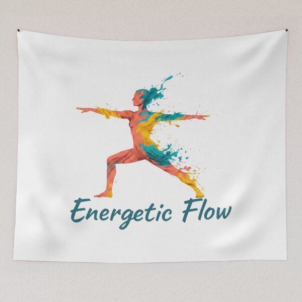 Item preview, Energetic Flow: Warrior II in Motion and Color designed and sold by Cloud-Riders.
