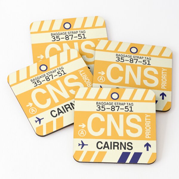 Item preview, CNS Cairns • Airport Code Art • Jet Age Design designed and sold by YHMDesigns.