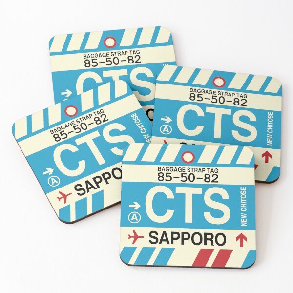 Item preview, CTS Sapporo • Airport Code Art • Jet Age Design designed and sold by YHMDesigns.