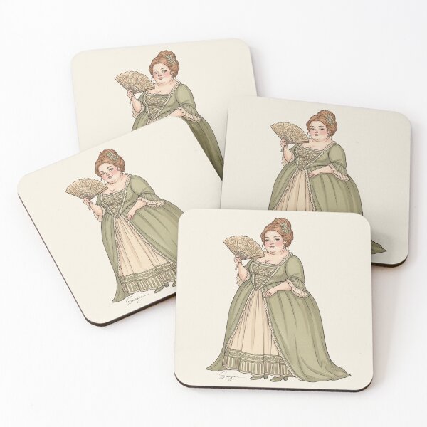 Item preview, Regal Grace: Lady with a Folding Fan designed and sold by Pasteltone.