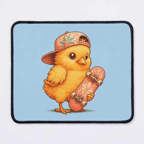Item preview, Cool Chick with Skateboard and Cap designed and sold by Raddoodles.