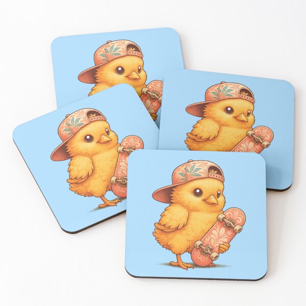 Item preview, Cool Chick with Skateboard and Cap designed and sold by Raddoodles.