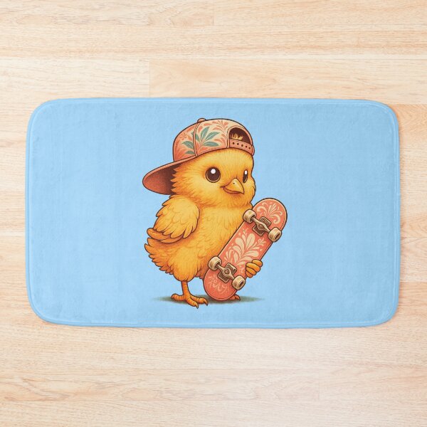 Item preview, Cool Chick with Skateboard and Cap designed and sold by Raddoodles.