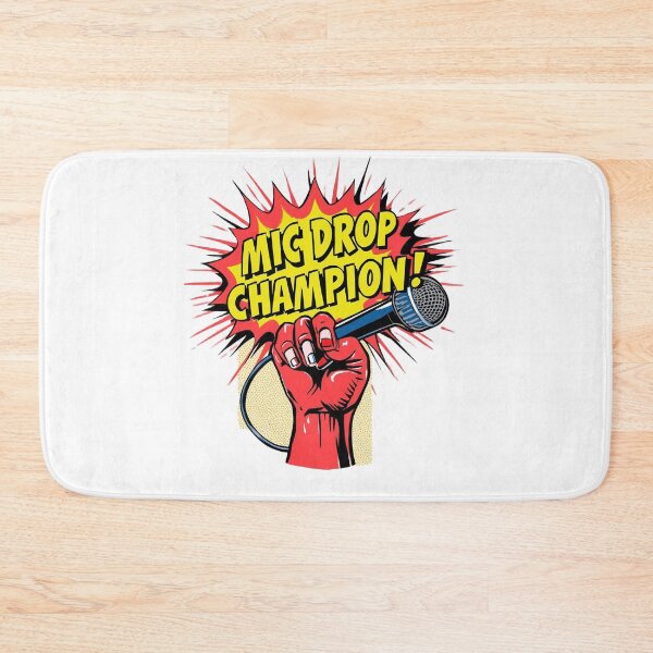 Item preview, Mic Drop Champion! designed and sold by ConfuseLab Alt.