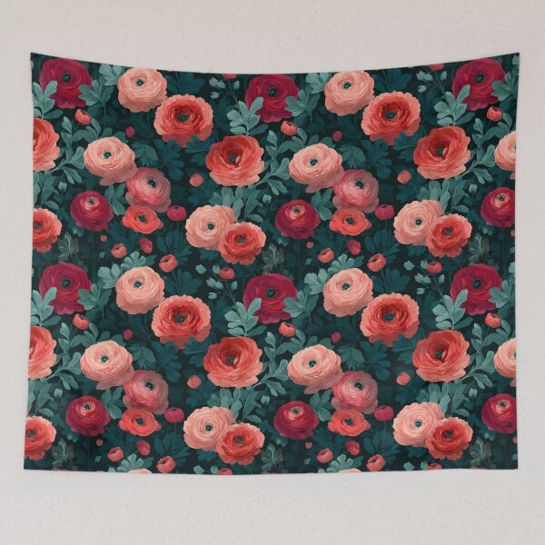 Item preview, Trendy Whimsical Ranunculus Print For Birthday Surprise designed and sold by RoyalStarsPatts.