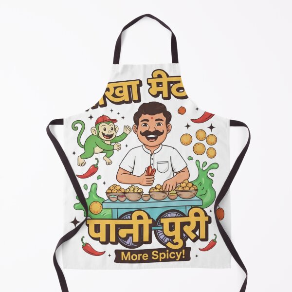 Item preview, Theeka Meetha Pani Puri – Spicy Desi Street Food Art | SoberSips designed and sold by SoberSips.