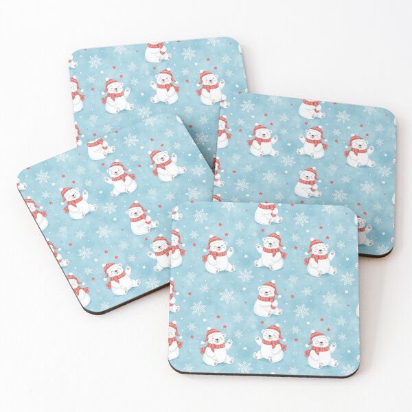 Item preview, Cute Polar Bear Christmas Pattern designed and sold by Luxxe87.