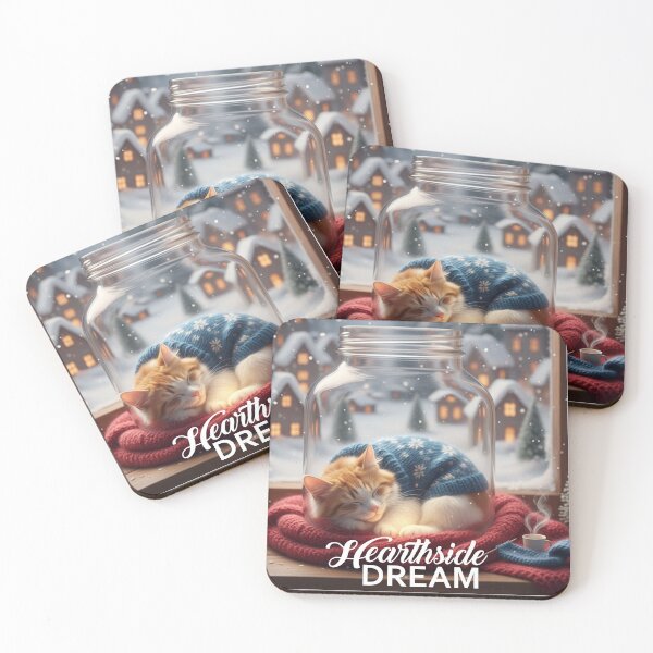 Item preview, Hearthside Dreams - Cozy Winter Cat designed and sold by Goth-Creative Hub.