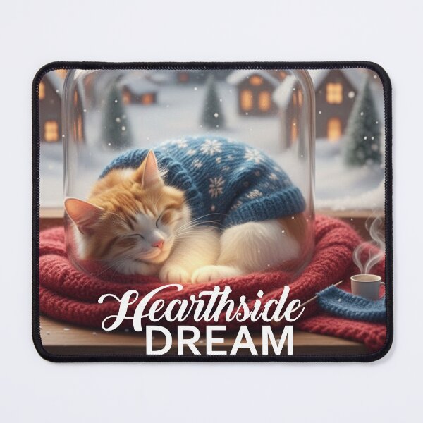 Item preview, Hearthside Dreams - Cozy Winter Cat designed and sold by Goth-Creative Hub.