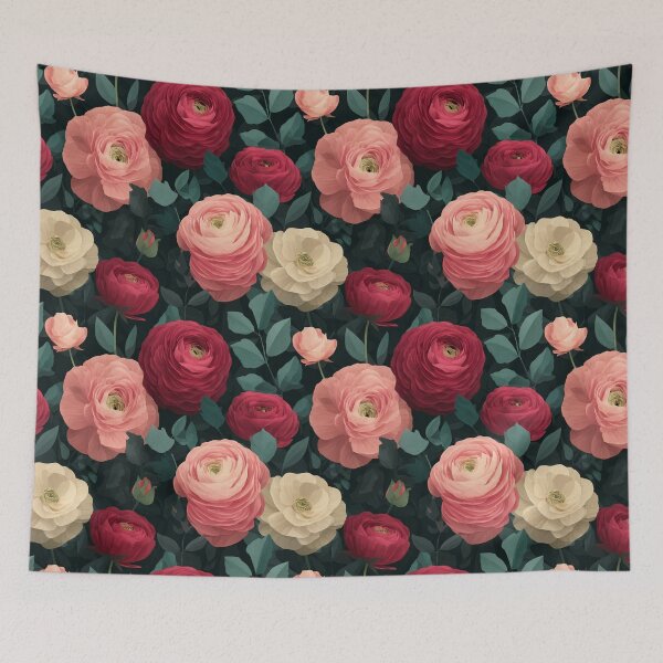 Item preview, Edgy Fresh Ranunculus Illustration For Housewarming designed and sold by RoyalStarsPatts.