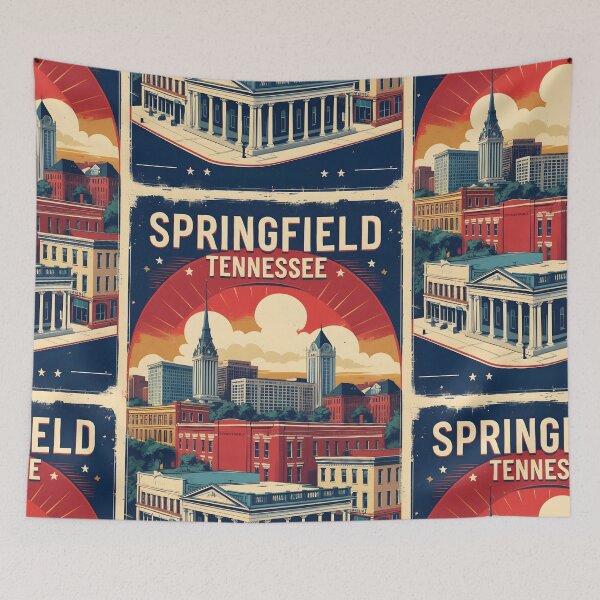 Item preview, Springfield Tennessee 1950s USA Vintage Travel Tourism designed and sold by TravelersGems.