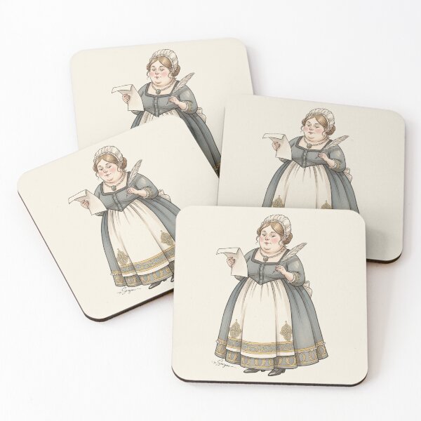 Item preview, A Gentle Correspondence: Lady with Quill and Paper designed and sold by Pasteltone.