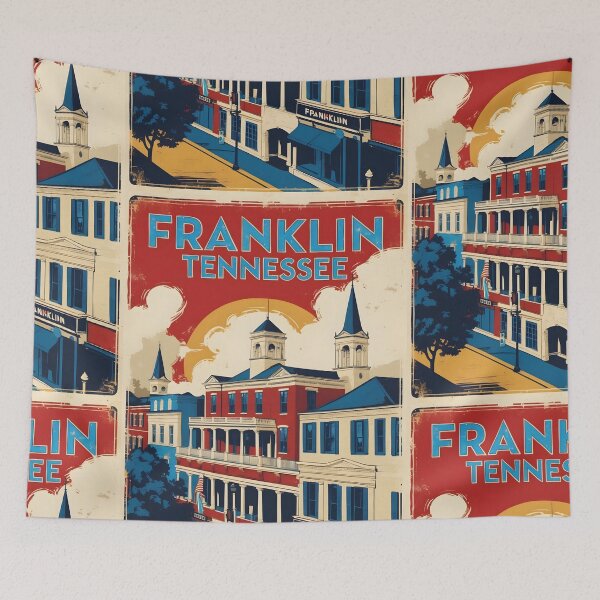 Item preview, Franklin Tennessee 1950s USA Vintage Travel Tourism designed and sold by TravelersGems.