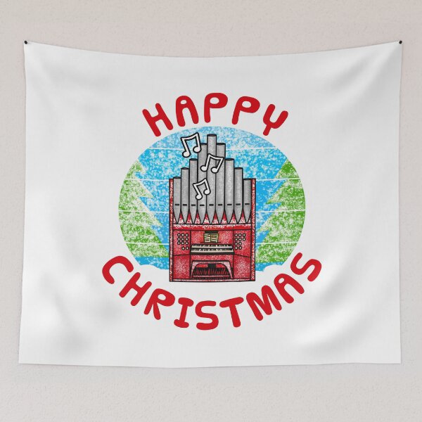 Item preview, Christmas Organ Church Organist Musician Xmas (Snow) designed and sold by doodlerob.