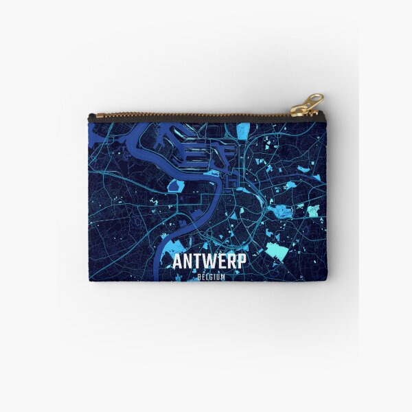 Item preview, Antwerp Midnight City Map designed and sold by HomeLivingCo.