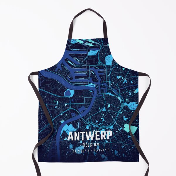 Item preview, Antwerp Midnight City Map designed and sold by HomeLivingCo.