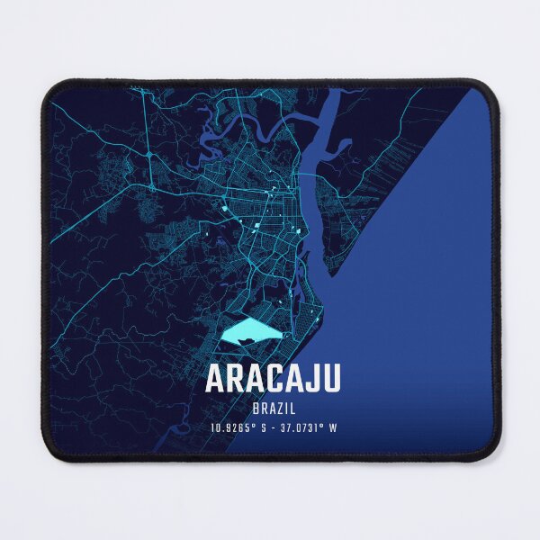 Item preview, Aracaju Midnight City Map designed and sold by HomeLivingCo.