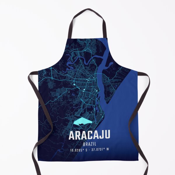 Item preview, Aracaju Midnight City Map designed and sold by HomeLivingCo.