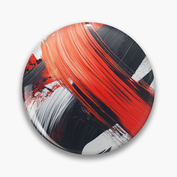 Item preview, Abstract Fury - Black and Red Brushwork designed and sold by Nytheris.
