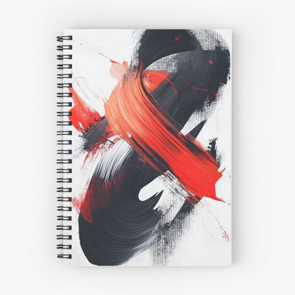Item preview, Abstract Fury - Black and Red Brushwork designed and sold by Nytheris.