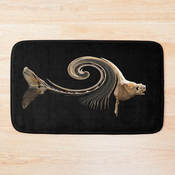 Item preview, Fish skeleton – Aesthetically curved on a black background / Swiss Artwork Photography designed and sold by Raphael Wolf.