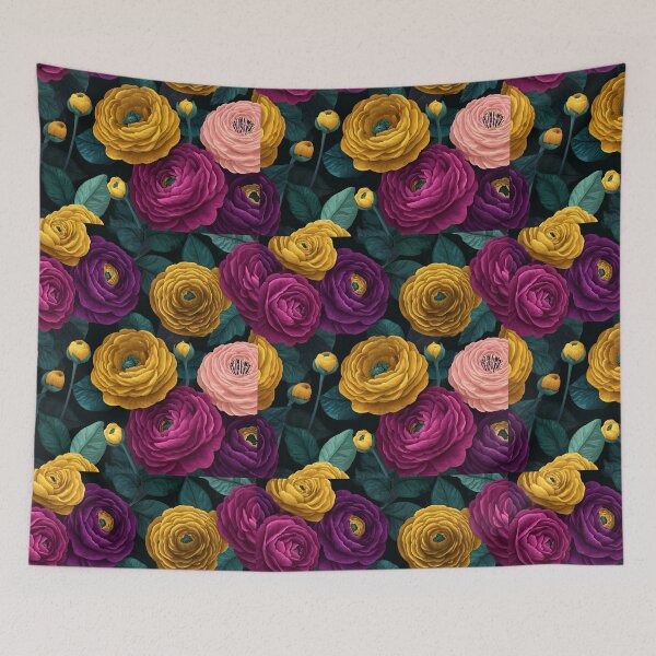 Item preview, Chic Ornamental Ranunculus Illustration For Housewarming designed and sold by RoyalStarsPatts.