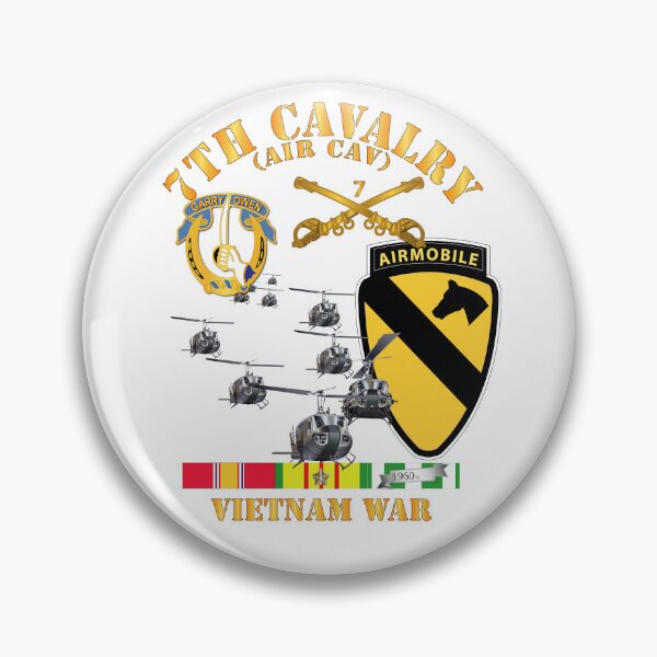 Item preview, 7th Cavalry (Air Cav) - 1st Cav Division w SVC designed and sold by Military Insignia Products.