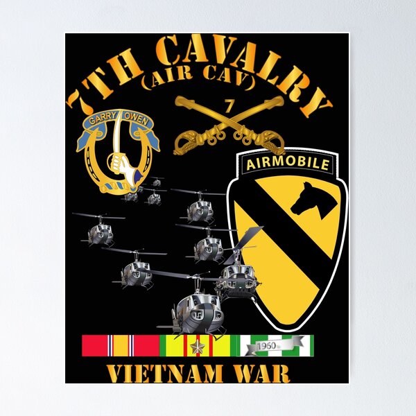 Army - 1st Cavalry Division SSI w Airmobile Tab