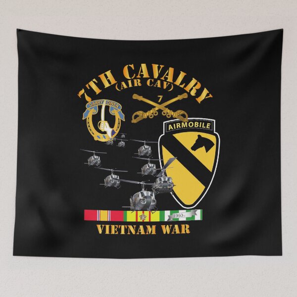 Item preview, 7th Cavalry (Air Cav) - 1st Cav Division w SVC designed and sold by Military Insignia Products.