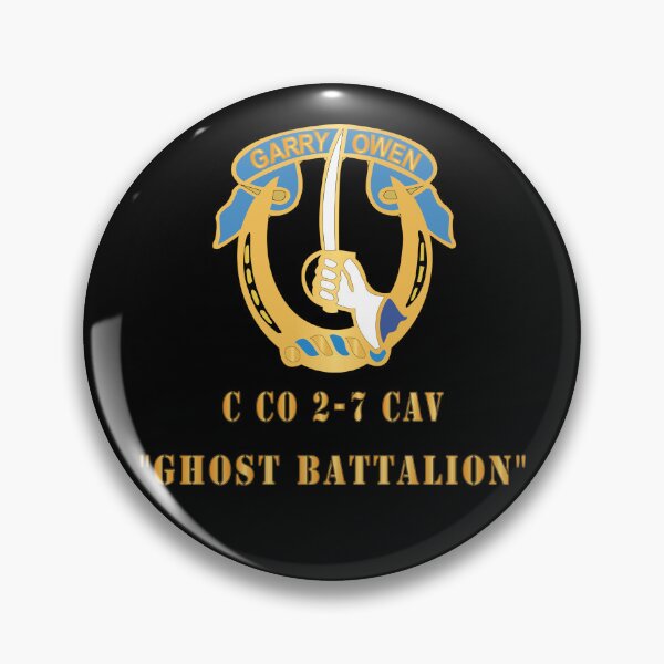 Item preview, Army - 7th Cav DUI -  Co C 2-7 - Ghost BattalionX 300 designed and sold by Military Insignia Products.