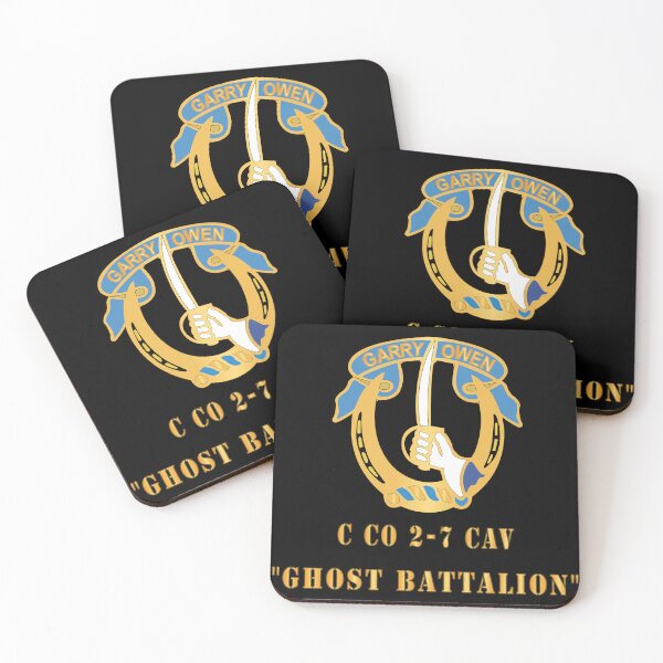 Item preview, Army - 7th Cav DUI -  Co C 2-7 - Ghost BattalionX 300 designed and sold by Military Insignia Products.