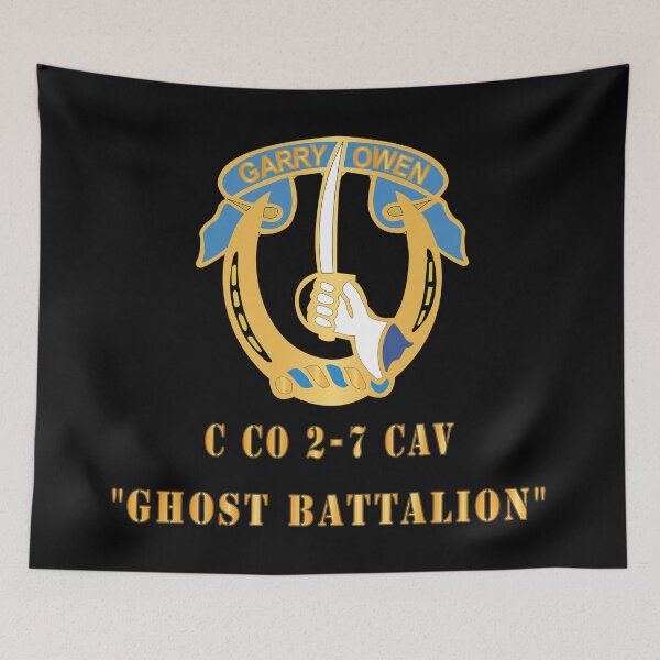Item preview, Army - 7th Cav DUI -  Co C 2-7 - Ghost BattalionX 300 designed and sold by Military Insignia Products.