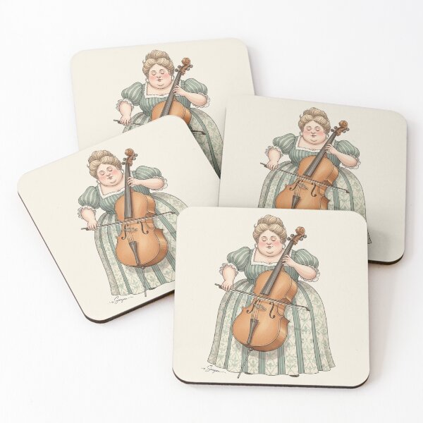Item preview, Deep Harmony: Lady Playing the Cello designed and sold by Pasteltone.
