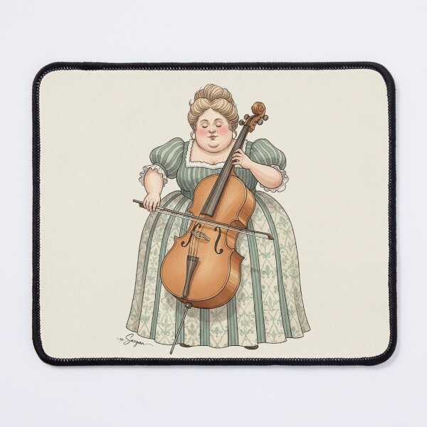 Item preview, Deep Harmony: Lady Playing the Cello designed and sold by Pasteltone.