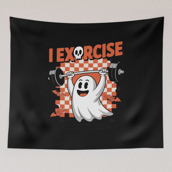 Item preview, Halloween Gym Ghost Workout Exorcise Exercise  designed and sold by GGrizeldaRivas.