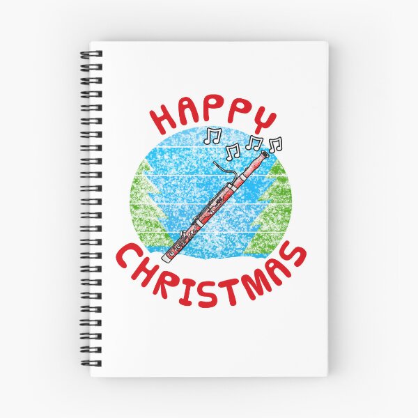 Item preview, Christmas Bassoon Bassoonist Woodwind Musician Xmas (Snow) designed and sold by doodlerob.