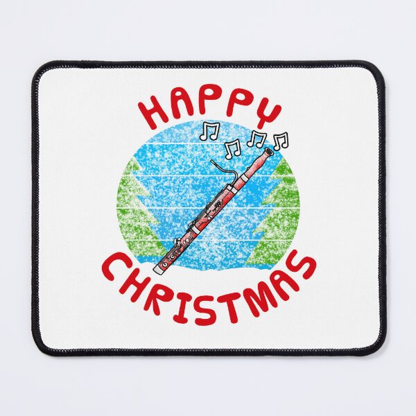 Item preview, Christmas Bassoon Bassoonist Woodwind Musician Xmas (Snow) designed and sold by doodlerob.