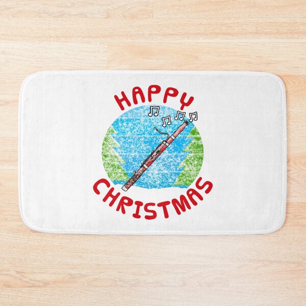 Item preview, Christmas Bassoon Bassoonist Woodwind Musician Xmas (Snow) designed and sold by doodlerob.